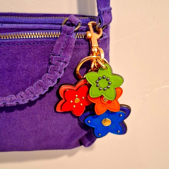 Free People Purple Crossbody 100% Cowhide Leather - Picture 6 of 6